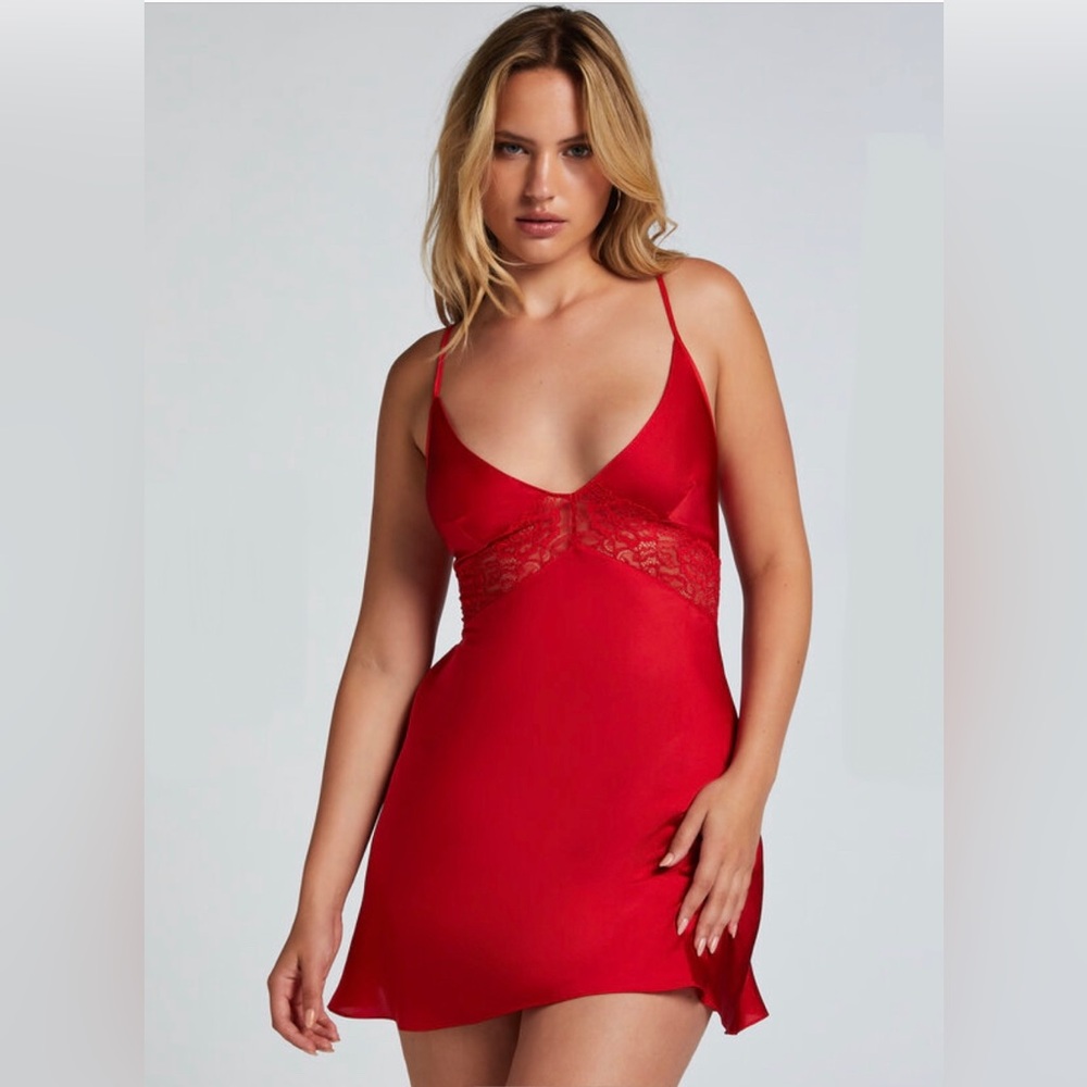 Hunkemöller Nina Lace Trim Satin Chemise